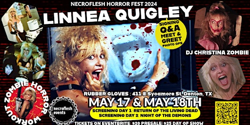 Imagem principal de Necroflesh Horror Fest w/ Linnea Quigley