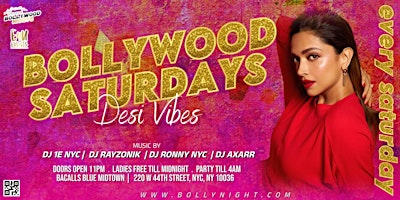 Primaire afbeelding van Bollywood Nights NYC - Desi Party @Times Square, NYC.