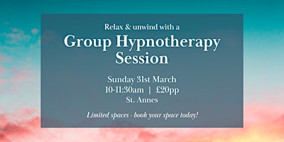 Group Hypnotherapy Session: Relax & Unwind primary image