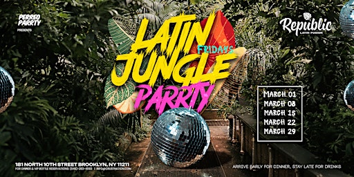 Image principale de Reggaeton Jungle Parrty - Fridays @ Republic - Latin Dance Party