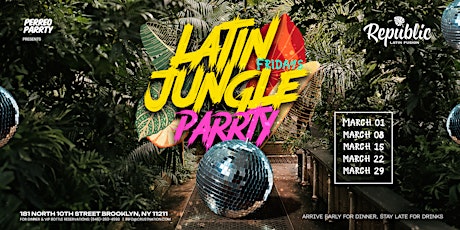 Reggaeton Jungle Parrty - Fridays @ Republic - Latin Dance Party