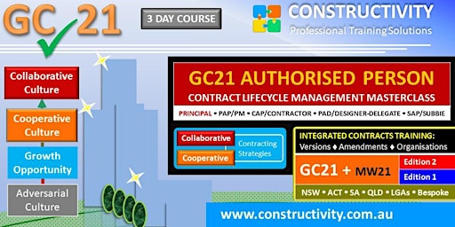 Immagine principale di GC21 Authorised Person Contract LifeCycle Masterclass (3 day) 5-12 Aug 2024 