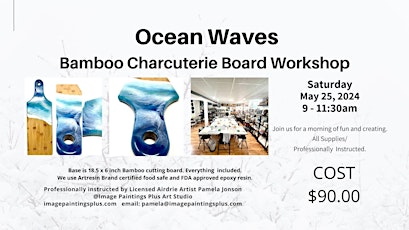 Ocean Waves Charcuterie Board Workshop - Adult Beginner