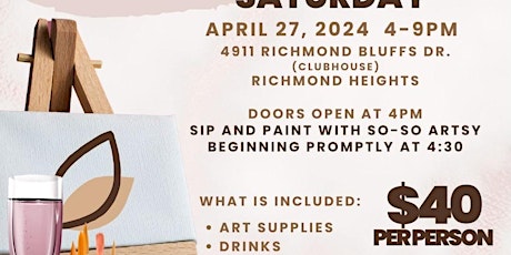 Sip, Paint & Pop Up’s