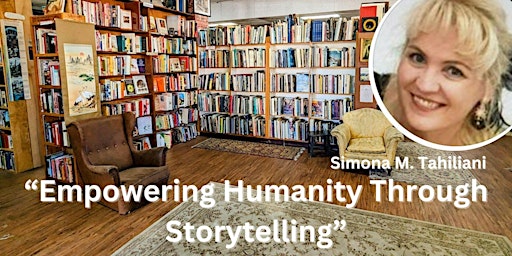 Imagem principal do evento "Empowering Humanity Through Storytelling” with Simona M. Tahiliani