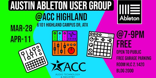 Austin Ableton User Group Meetup @ ACC primary image