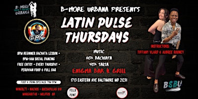 Primaire afbeelding van Latin Pulse Thursdays |Bachata & Salsa Dancing|