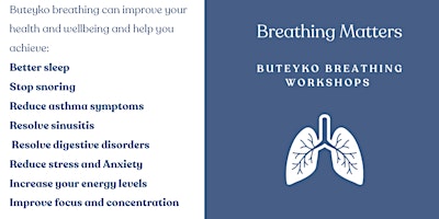 Breathing Matters - Buteyko Breathing Workshop primary image