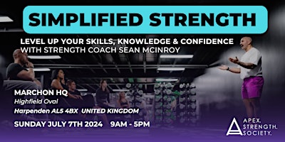 Imagem principal do evento SIMPLIFIED STRENGTH - London