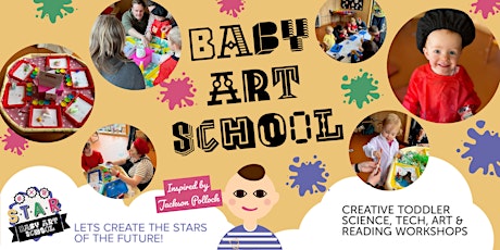 Baby Art School - Parent & Toddler Workshop - Inspired by Jackson Pollock