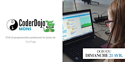 Imagem principal do evento Coderdojo Mons | 21 Avril 2024