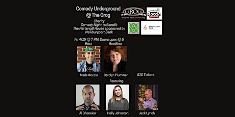 21+ Charity Comedy Night @ The Grog to benefit the Pettengill House!