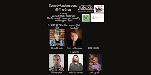 Primaire afbeelding van 21+ Charity Comedy Night @ The Grog to benefit the Pettengill House!