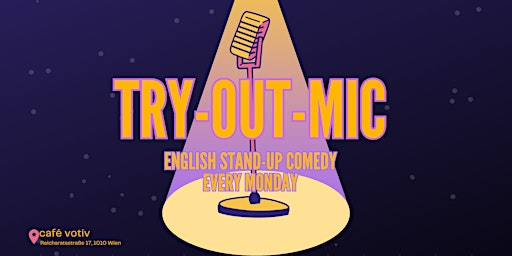 Imagem principal do evento Try-Out-Mic English Stand-Up Comedy