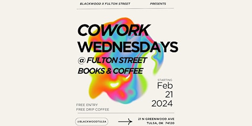Cowork Wednesdays at Fulton Street primary image