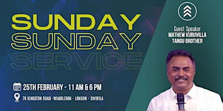 Pastor Mathew Kuruvilla -  Elim Wimbledon - Sunday Service primary image