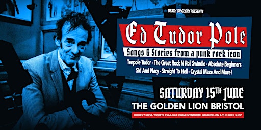 Ed Tudor Pole Live at The golden lion Bristol  primärbild