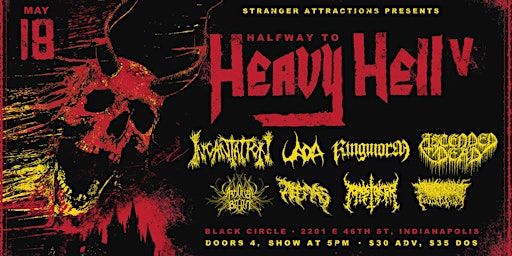 Stranger Attractions Presents HALFWAY TO HEAVY HELL V Mini Fest!! primary image