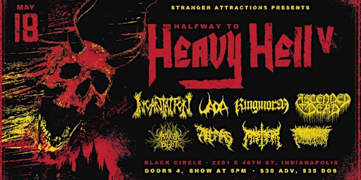 Imagen principal de Stranger Attractions Presents HALFWAY TO HEAVY HELL V Mini Fest!!