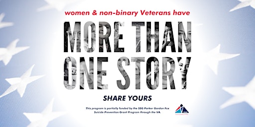 More Than One Story: Arts Program for Women & Nonbinary Military & Veterans primary image