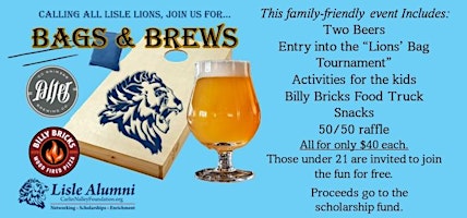 Imagem principal do evento Lisle Lions Bags & Brews at Alter Brewing