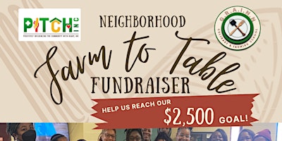 Primaire afbeelding van Neighborhood Farm to Table Fundraiser