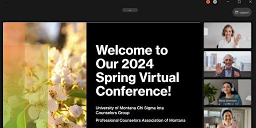 Hauptbild für UM and Professional Counselors Assoc of MT Virtual Spring Conference