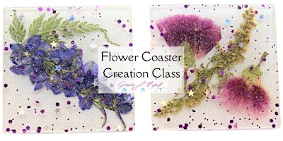Primaire afbeelding van Flower Coaster Creation Class | Grace Noel Art
