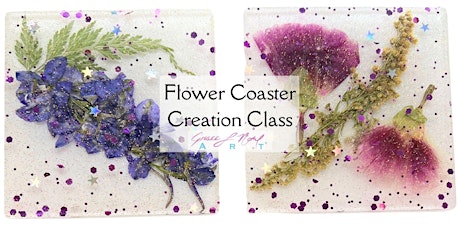 Flower Coaster Creation Class | Grace Noel Art