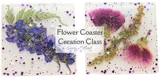 Flower Coaster Creation Class | Grace Noel Art primary image