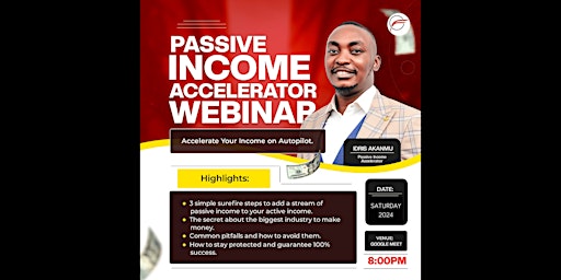 Passive Income Accelerator Webinar primary image