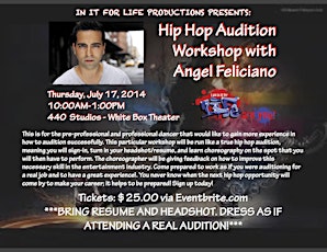 Hip Hop Audition Workshop with Angel Feliciano primary image