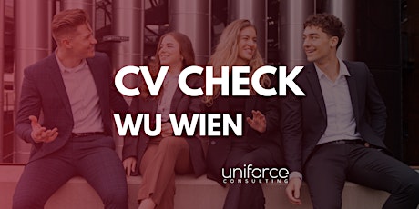Imagen principal de CV Check uniforce x E&I Club - IB Club - IfU Hub - S&O Club @ WU | Wien