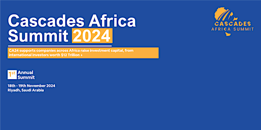 Imagem principal do evento CASCADES AFRICA SUMMIT 2024