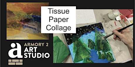 Tissue Paper Collage & Painting