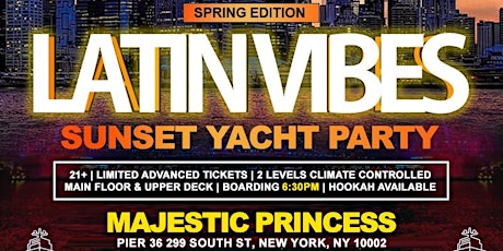 New York City Reggaeton Latin Yacht Party Cruise Pier 36