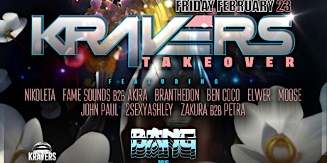 Kravers Takeover - BANG BANG - San Diego - Guest List primary image