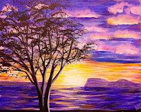 IN-STUDIO CLASS Sunset Tree  Sat. May 25th 7pm $40