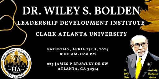 Imagem principal do evento 47th Dr. Wiley S. Bolden Leadership Development Institute
