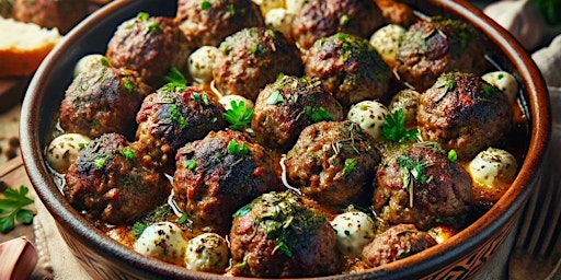 Global Kitchen Adventures - Herb Infused Baked Lamb Meatballs primary image
