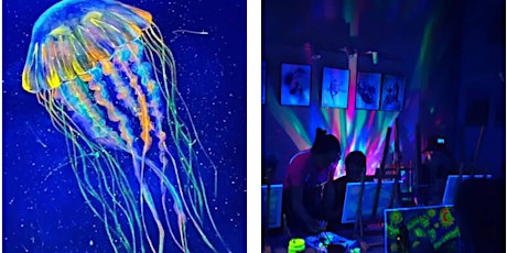 Glow in the Dark Painting Workshop: Neon Jellyfish