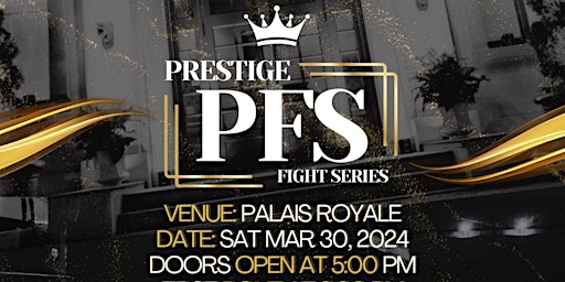 Imagem principal do evento Prestige Fight Series