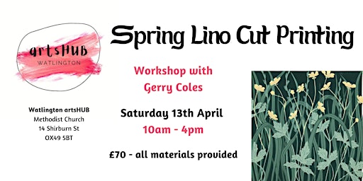 Spring Lino Cut Printing with Gerry Coles primary image