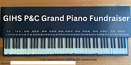 Baby Grand Piano GIHS P&C Fundraiser