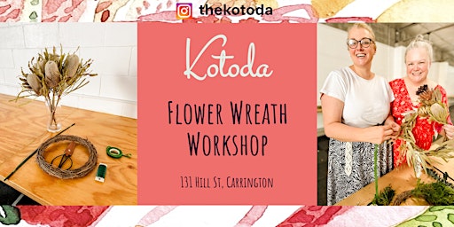 Imagem principal do evento Kotoda w The Faithful Florist "Early Mothers Day Floral Wreath $150pp