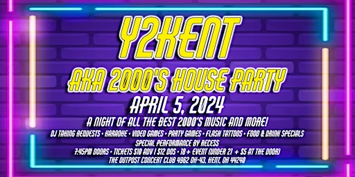 Image principale de Y2Kent aka 2000's House Party