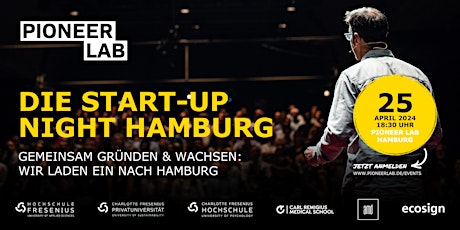 Hauptbild für START-UP NIGHT im Pioneer Lab Hamburg