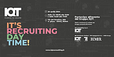 Imagem principal do evento It's Recruiting Day Time!