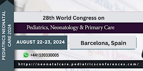 28th World Congress on Pediatrics Neonatology & Primary Care primary image