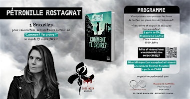 Primaire afbeelding van Pétronille Rostagnat à Bruxelles : 1 ticket pour la séance de dédicace